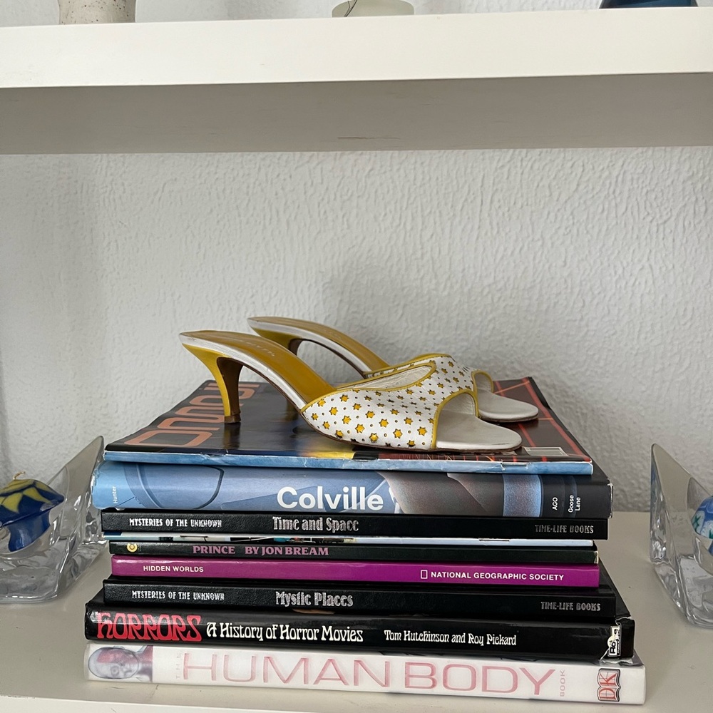 Miss Sixty Yellow and White Women's Heels